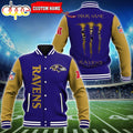 Custom Name - Baltimore Ravens Baseball Jacket For Fan