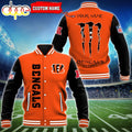 Custom Name - Cincinnati Bengals Baseball Jacket For Fan