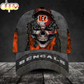 Custom Name Cincinnati Bengals NFL Skull Chain Baseball Classic Cap