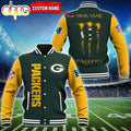 Custom Name - Green Bay Packers Baseball Jacket For Fan