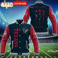 Custom Name - Houston Texans Baseball Jacket For Fan