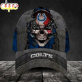 Custom Name Indianapolis Colts NFL Skull Chain Baseball Classic Cap