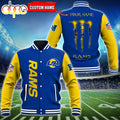 Custom Name - Los Angeles Rams Baseball Jacket For Fan