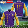 Custom Name - Minnesota Vikings Baseball Jacket For Fan