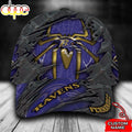 Custom Name NFL Baltimore Ravens Spider Man All Over Print - Blue 3D Classic Cap