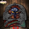 Custom Name NFL Seattle Seahawks The Punisher Skull All Over Print 3D Classic Cap