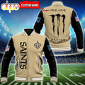 Custom Name - New Orleans Saints Baseball Jacket For Fan