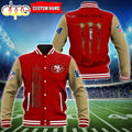 Custom Name - San Francisco 49ers Baseball Jacket For Fan