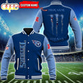 Custom Name - Tennessee Titans Baseball Jacket For Fan