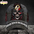 Custom Name Washington Commanders NFL Skull Chain Baseball Classic Cap