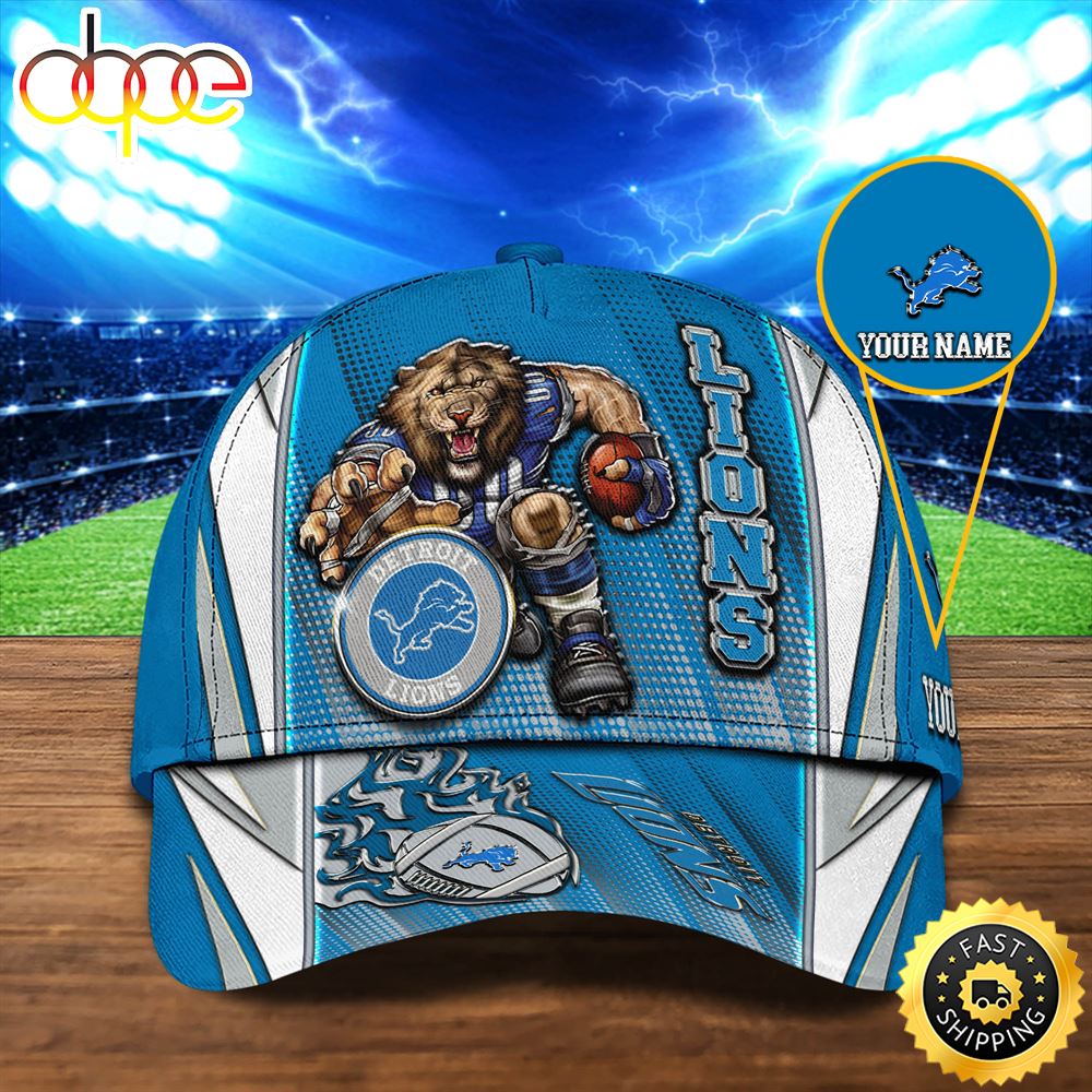 Detroit Lions Personalized Your NameNFL Football Sport Cap