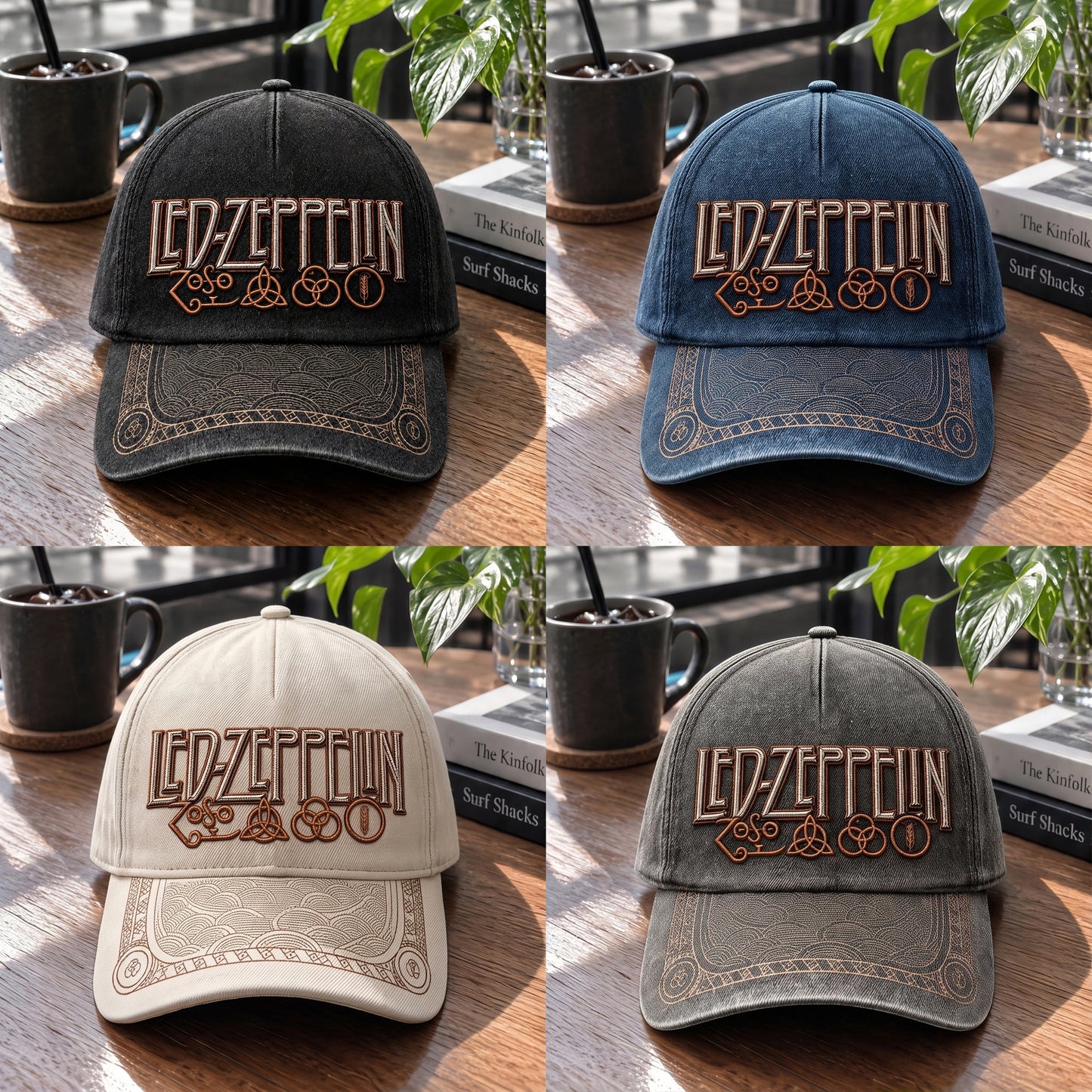 LZE Four Symbols Premium Denim Cap QH