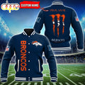 NFL Custom Name Denver Broncos Baseball Jacket