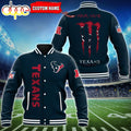 NFL Custom Name Houston Texans Baseball Jacket