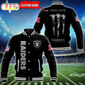 NFL Custom Name Las Vegas Raiders Baseball Jacket