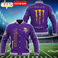 NFL Custom Name Minnesota Vikings Baseball Jacket