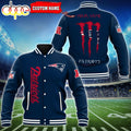 NFL Custom Name New England Patriots Baseball Jacket