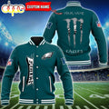 NFL Custom Name Philadelphia Eagles Baseball Jacket