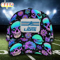 NFL Detroit Lions Custom Name Cap Skull