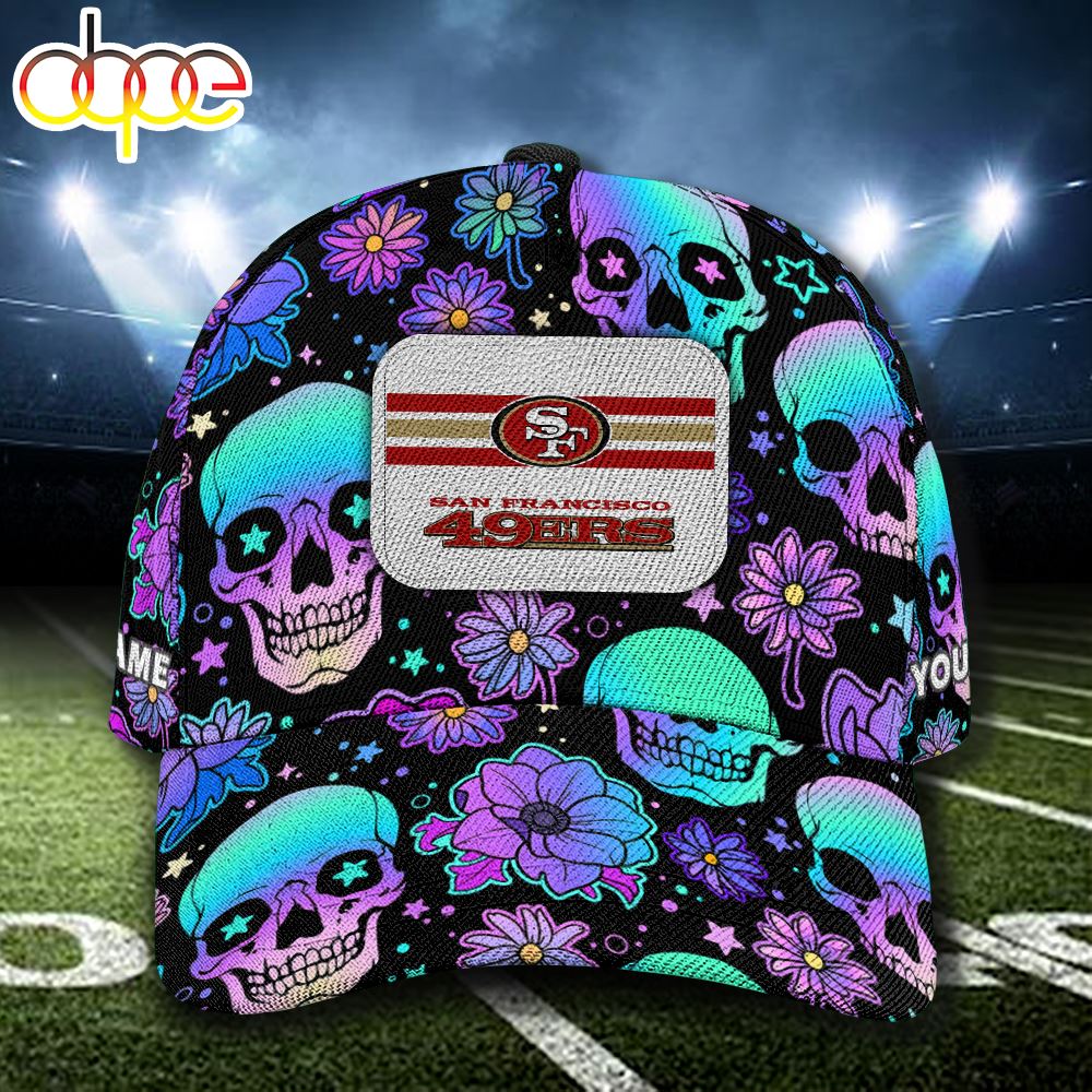 NFL San Francisco 49ers Custom Name Cap Skull