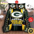 NFL Green Bay Packers Custom Name Big Logo Ball Bedding Set