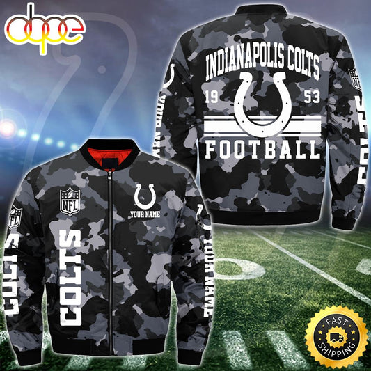 NFL Indianapolis Colts Bomber Jacket Custom Your Name