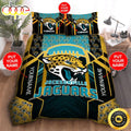 NFL Jacksonville Jaguars Custom Name Black Teal Bedding Set