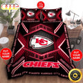 NFL Kansas City Chiefs Custom Name Black Red Bedding Set V2