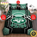 NFL New York Jets Custom Name Green Black Bedding Set