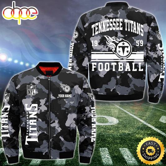 NFL Tennessee Titans Bomber Jacket Custom Your Name