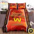 NFL Washington Commanders Custom Name Orange Big Helmet Bedding Set