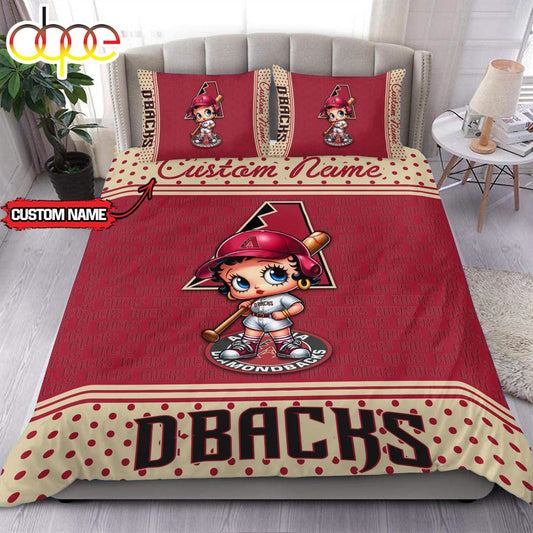 Personalized Name MLB Arizona Diamondbacks Baseball Bedding Set