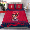 Personalized Name MLB Cleveland Indians Baseball Bedding Set