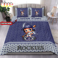 Personalized Name MLB Colorado Rockies Baseball Bedding Set