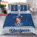 Personalized Name MLB Los Angeles Dodgers Baseball Bedding Set
