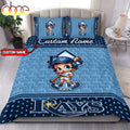 Personalized Name MLB Tampa Bay Rays Baseball Bedding Set