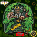 Personalized Atlanta Falcons Mascot St Patrick Day All Over Print 3D Baseball Cap - Green-TPH