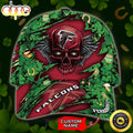 Personalized Atlanta Falcons St Patrick's Day Skull All Over Print 3D Classic Cap-TPH
