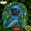 Personalized Carolina Panthers Skull St Patrick's Day All Over Print 3D Classic Cap-TPH