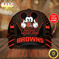 Personalized Cleveland Browns Mickey Mouse Hater Gonna Hate All Over Print 3D Classic Baseball CapHat