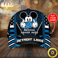 Personalized Detroit Lions Mickey Mouse Haters Gonna Hate All Over Print 3D Baseball Cap
