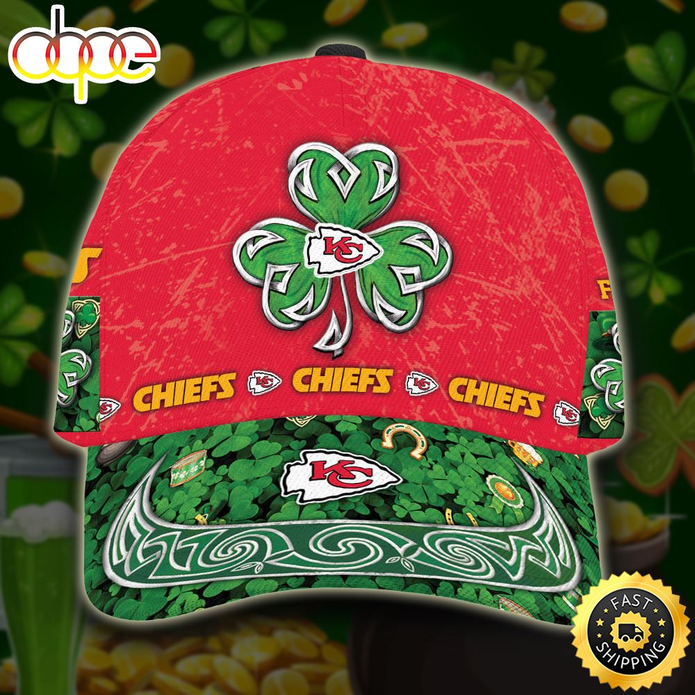 Personalized Kansas City Chiefs St Patrick's Day All Over Print 3D Classic Cap-TPH
