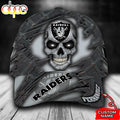 Personalized Las Vegas Raiders Skull Rivet Pattern All Over Print 3D Classic Cap