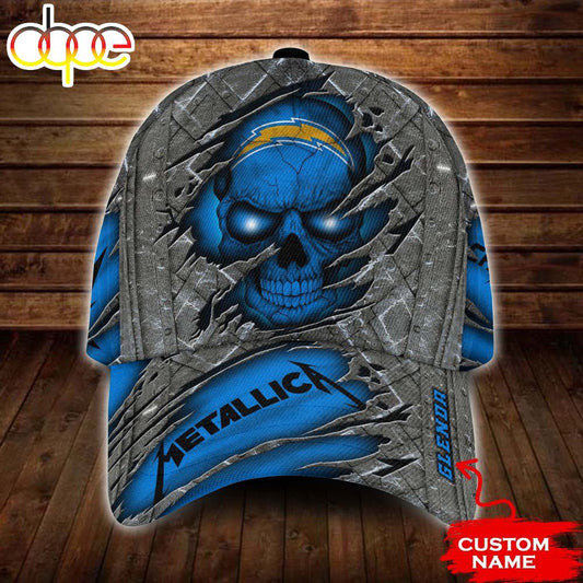 Personalized Los Angeles Chargers Rivet Pattern All Over Print 3D Classic Cap