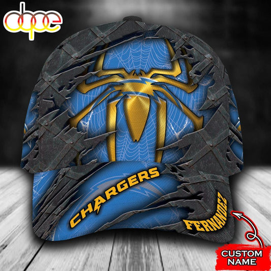 Personalized Los Angeles Chargers Spider Man All Over Print 3D Classic Cap