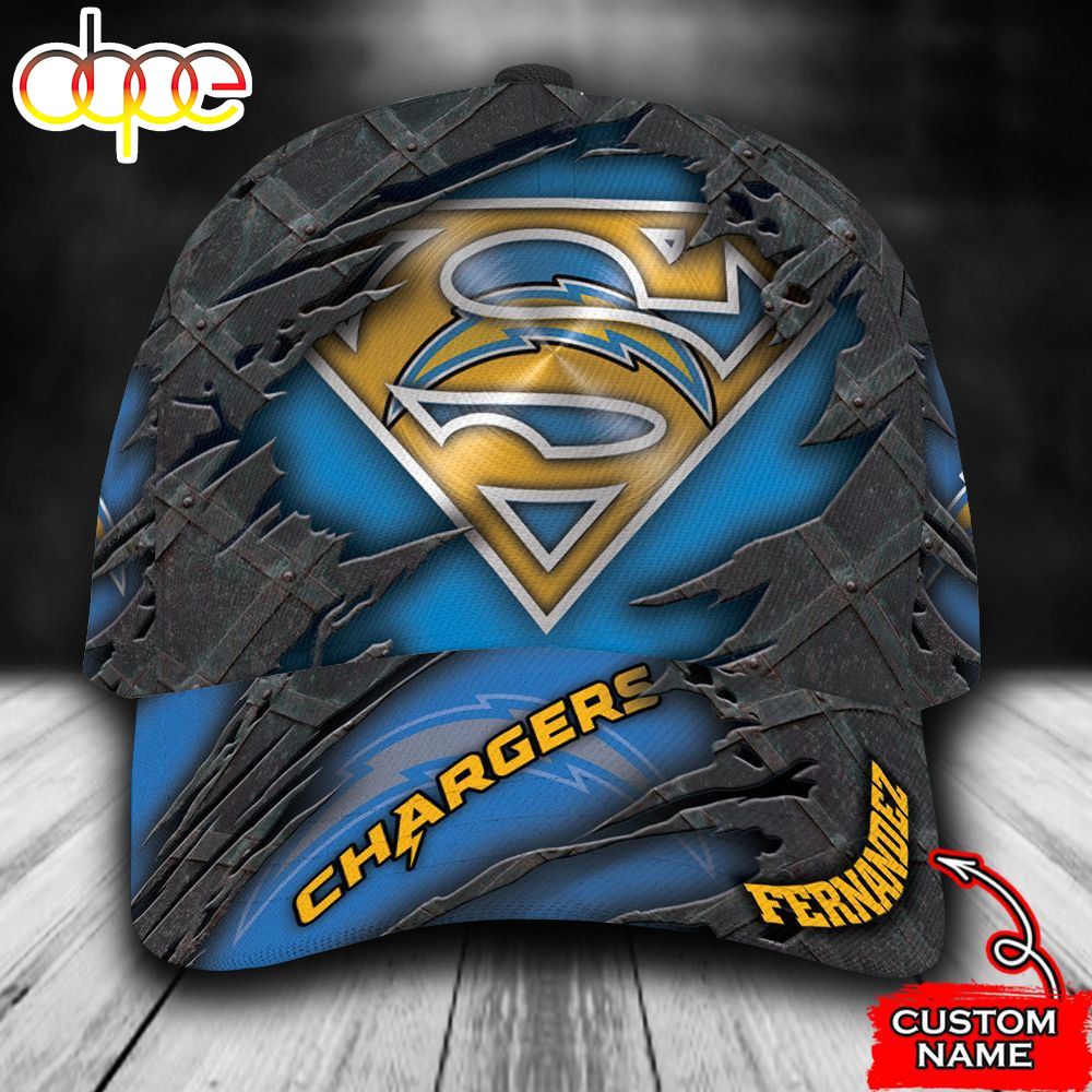 Personalized Los Angeles Chargers Superman All Over Print 3D Classic Cap