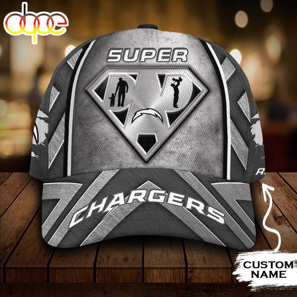 Personalized Los Angeles Chargers Superman Dad All Over Print 3D Classic Cap