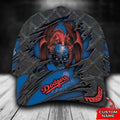 Personalized Los Angeles Dodgers Dragon Skull All Over Print 3D Baseball Cap