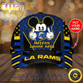 Personalized Los Angeles Rams Mickey Mouse Haters Gonna Hate All Over Print 3D Baseball Cap