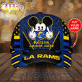 Personalized Los Angeles Rams Mickey Mouse Haters Gonna Hate All Over Print 3D Baseball Cap